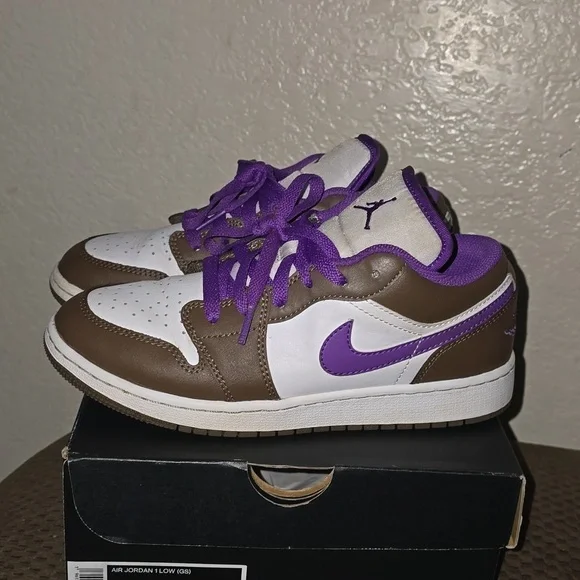 Jordan Kids' Brown and Purple Sneakers - Picture 1 of 5